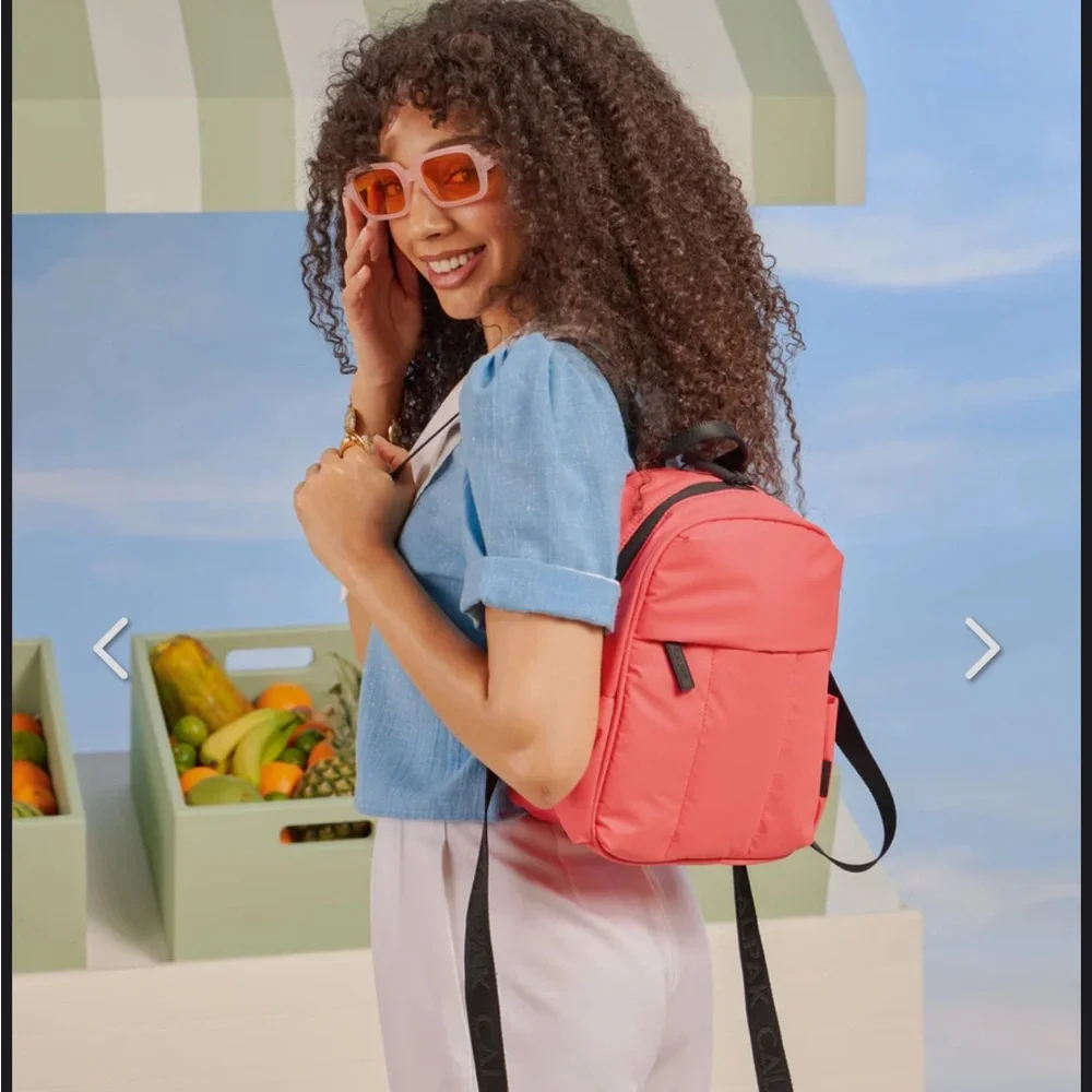 Calpak Luka Mini backpack in watermelon NWT - Picture 1 of 4